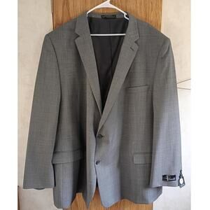 NWT vintage Petrocelli gray wool blend blazer 60l flex appeal deadstock classic